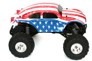 Custom Buggy Body USA Flag Style for Traxxas Bigfoot 1/10 Truck Car Shell 1:10