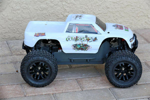 Custom Body Graffiti White for ARRMA GRANITE 4X4 2WD 3S BLX 1/10 Cover Shell