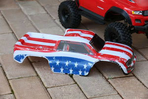 Custom Body American Flag for Traxxas TRX-4 Trail Crawler Truck Car Shell