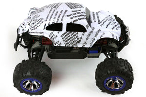 Custom Body Clear Buggy for Traxxas Summit 1/10 Volkswagen Baja Beetle