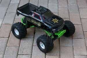 Custom Body Police Style for Traxxas Skully Grave Digger 1/10 Truck Car Shell