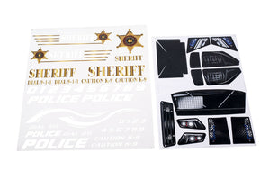 Custom Body Police Style for ProSC10 1/10 Slash 4x4 VXL Slayer Shell Cover 6811