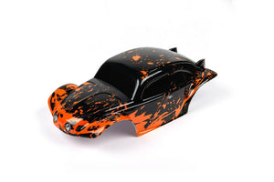 Custom Buggy Body Muddy Orange Black Shell for ARRMA 1/8 Nero 6S BLX Beetle