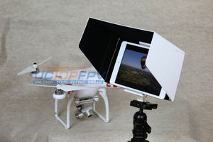 7 Inch Sun Hood Sun Shade White w/ tripod mount for iPad mini or 7 inch tablets