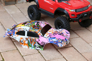 Custom Buggy Body Graffiti Pig for Traxxas TRX-4 Trail Crawler Truck Car Shell