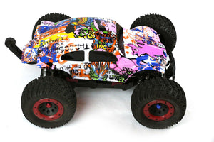 Custom Buggy Body Graffiti Pig for 1/8 RC Truck Thunder Tiger MT4 G3 HPI Savage