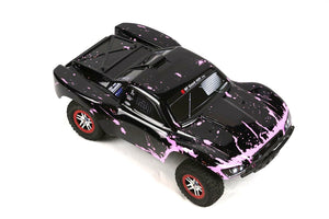 Custom Body Muddy Pink Black for Traxxas 1/10 Slash Truck Car Shell Cover 1:10