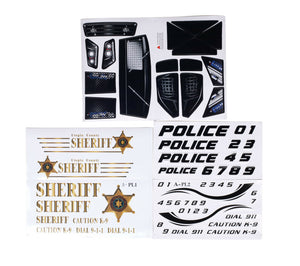 Custom Body Sheriff Police Car White for Traxxas 1/10 Slash Truck Shell 1:10