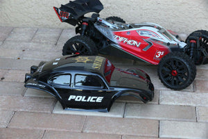 Custom Body Police Sheriff Buggy for ARRMA Typhon 3S BLX 1/8 Mod Required Read