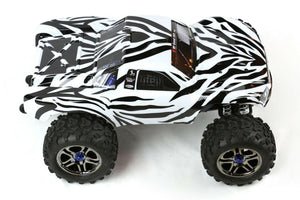 Custom Body Zebra Style for Traxxas T / E Maxx Shell Cover 3911R E-Maxx