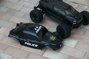 Custom Body Police Sheriff Buggy for ARRMA BIGROCK BLX 1/10 MONSTER RC TRUCK