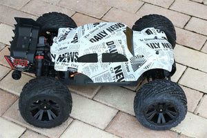 Custom Body Newspaper Style Buggy for ARRMA 1/10 Kraton 4S BLX Truck Car Shell