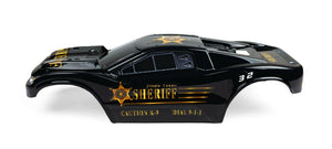 Custom Body Police Sheriff for Traxxas 1/10 Rustler 4x4 Truck Shell Cover