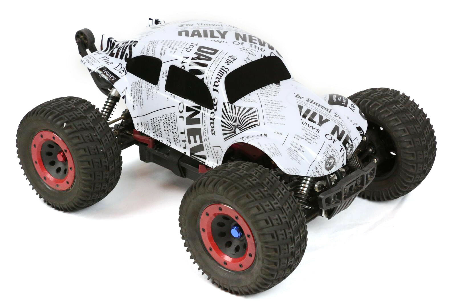 Custom Buggy Body News Paper for 1/8 RC Truck Thunder Tiger MT4 G3 HPI Savage