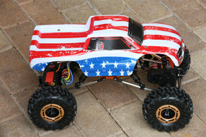 Custom Body American Flag for Redcat Racing Rockslide / Everest 1/10