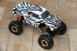 Custom Body Zebra Style for Redcat Racing Rockslide / Everest 1/10