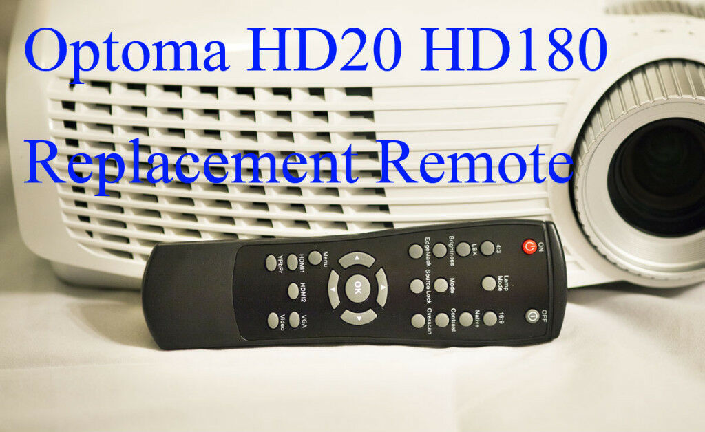 Optoma HD20 HD180 HD200x Projector Replacement Remote Control HD 20 180 200x