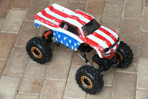 Custom Body American Flag for Redcat Racing Rockslide / Everest 1/10