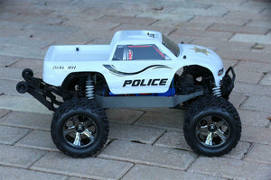 Custom Body Police Sheriff White for Traxxas Stampede 1/10 Truck Car Shell