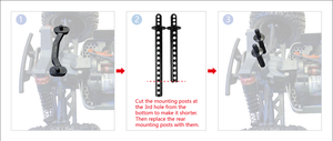 Body Mounting Posts Conversion Kit for φ7.8mm Length 75.5mm