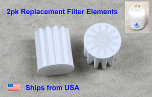 2pk Replacement Filter Element Bathroom In-Line Shower Head Water Softener