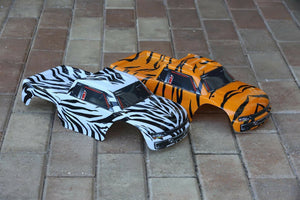 2pk Combo Bodies for Traxxas Stampede Tiger Zebra Body 1/10 Truck Shell TRA3617