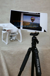 7 Inch Sun Hood Sun Shade White w/ tripod mount for iPad mini or 7 inch tablets