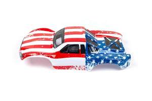 Custom Body Flag Star Style for Traxxas 1/10 Slash Truck Car Shell Cover 1:10