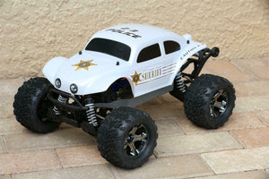 Custom Buggy Body Sheriff Police White for Traxxas Stampede 1/10 Truck Car Shell