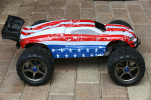 Custom Body American Flag for Traxxas E-Revo 1/10 Truck Car Shell Cover 1:10