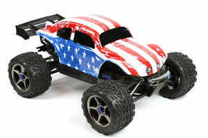 Custom Buggy Body American Flag for Traxxas E-Revo 2.0 1/10 Truck Car Shell 1:10