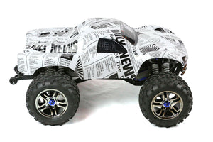 Custom Body Newspaper Style for Traxxas T / E Maxx Shell Cover 3911R E-Maxx