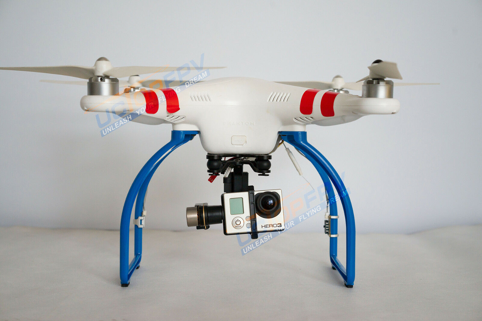 Blue Tall Extended Landing Gear for DJI Phantom 1 2 Vision Wide and High