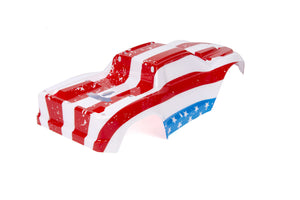 Custom Body American Flag for V1 Traxxas Maxx 1/10 4X4 4WD Truck Shell Cover