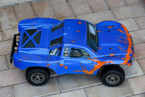 Custom Body Muddy Orange Blue for ARRMA Senton 4x4 3S / 6S BLX Cover Shell