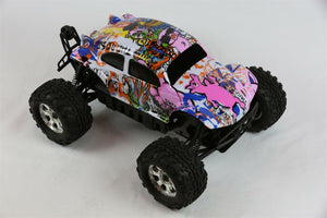 Custom Buggy Body Graffiti Pig for HPI Savage Flux HP 1/8 VW Baja Beetle Shell