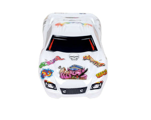 Custom Body Graffiti White for Traxxas Rustler 2WD 1/10 Truck Car Shell Cover