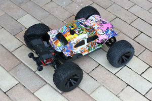 Custom Body Graffiti Pig Buggy for ARRMA 1/10 Kraton 4S BLX 4x4 Truck Car Shell