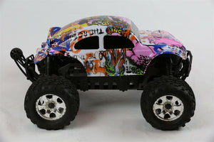 Custom Buggy Body Black for HPI Savage Flux HP 1/8 VW Baja Beetle Shell