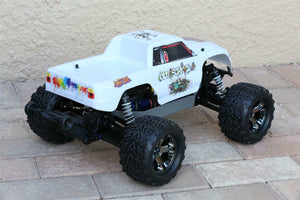 Custom Body Graffiti White for Traxxas Stampede Bigfoot 1/10 Truck Car Shell