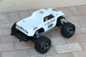 Custom Body Graffiti White for Traxxas Stampede Bigfoot 1/10 Truck Car Shell