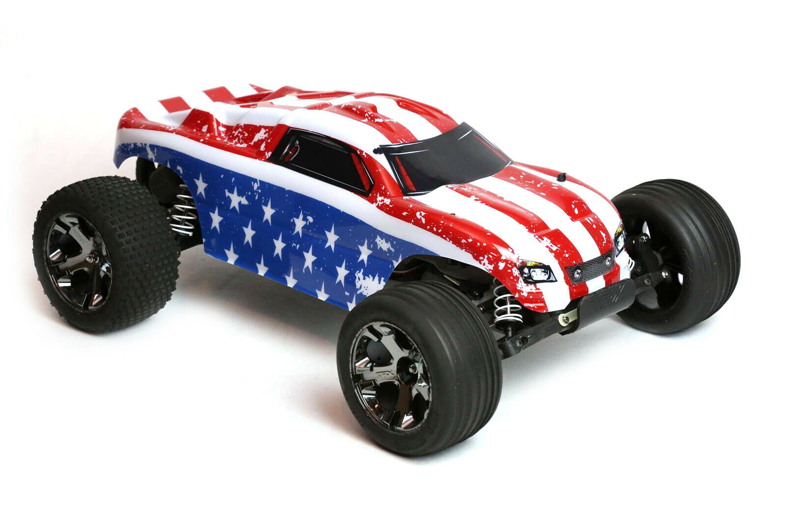 Custom Body American Flag for Traxxas Rustler 2WD 1/10 Truck Car Shell Cover