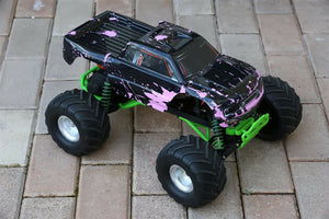 Custom Body Muddy Pink for Traxxas Skully Grave Digger 1/10 Truck Car Shell