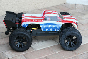 Custom Body American Flag USA for Arrma Kraton 4S 1/10 Truck Car Shell Cover