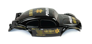 Custom Buggy Body Police Sheriff for Traxxas Summit 1/10 Volkswagen Baja Beetle