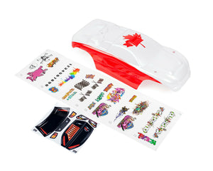 Custom Body Canada Flag for Traxxas Rustler 2WD 1/10 Truck Car Shell Cover