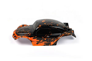 Custom Buggy Body Muddy Orange Black Shell for ARRMA 1/8 Nero 6S BLX Beetle