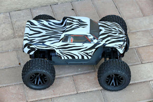 Custom Body Zebra Style for ARRMA GRANITE 4X4 2WD 3S BLX 1/10 Cover Shell