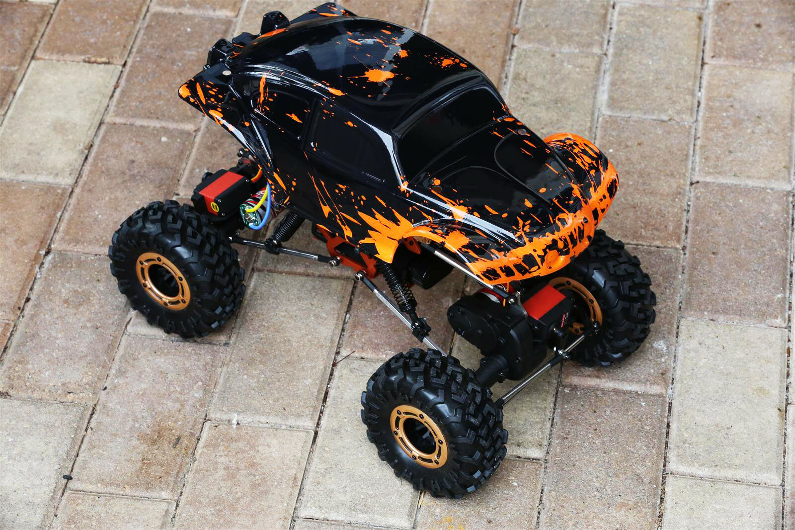 Custom Buggy Body Muddy Orange for Redcat Rockslide / Everest 1/10 Crawler