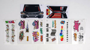 Custom Body Graffiti White for Redcat Volcano 1/10 Truck Car Shell Cover 1:10